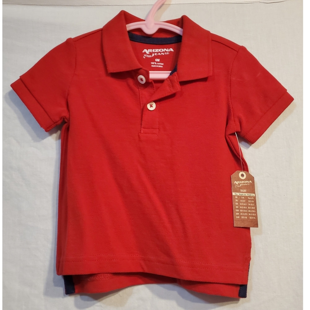 Arizona baby red short sleeve polo